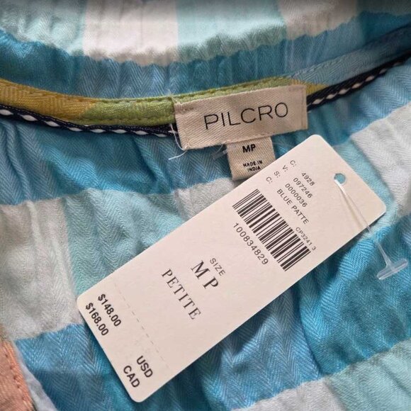 New MP Anthropologie Pilcro The Keira collared button-front mini plaid dress - Picture 7 of 11